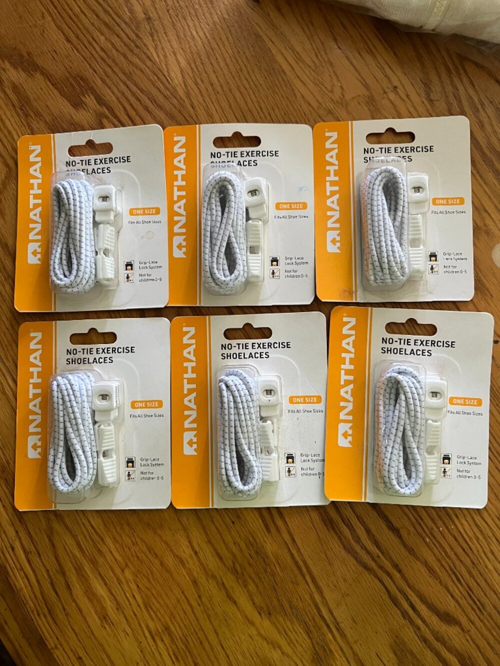 Nathan No Tie Exercise Shoelaces 6 New Packages